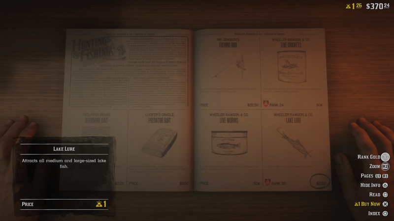 A high level fishing lure that players can buy early with gold